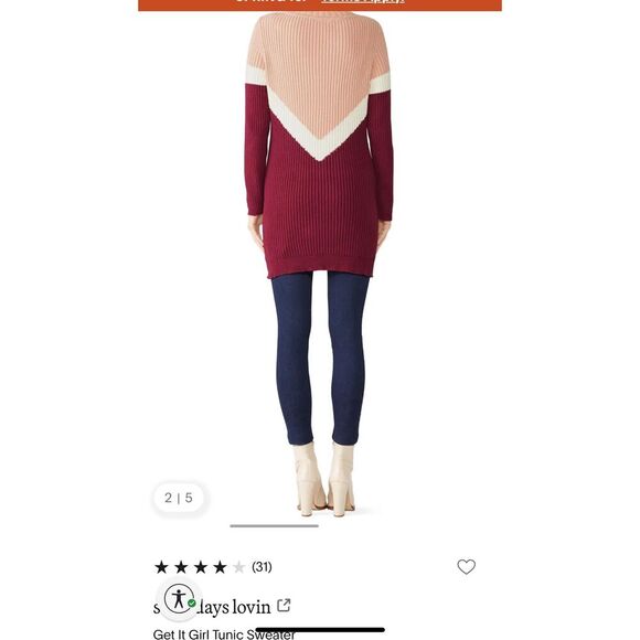 NEW Somedays lovin Get It Girl Tunic Sweater S $119 - Picture 4 of 7